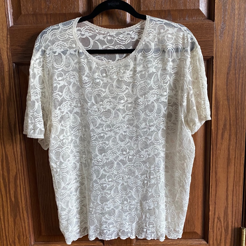 White Vintage Lace Top